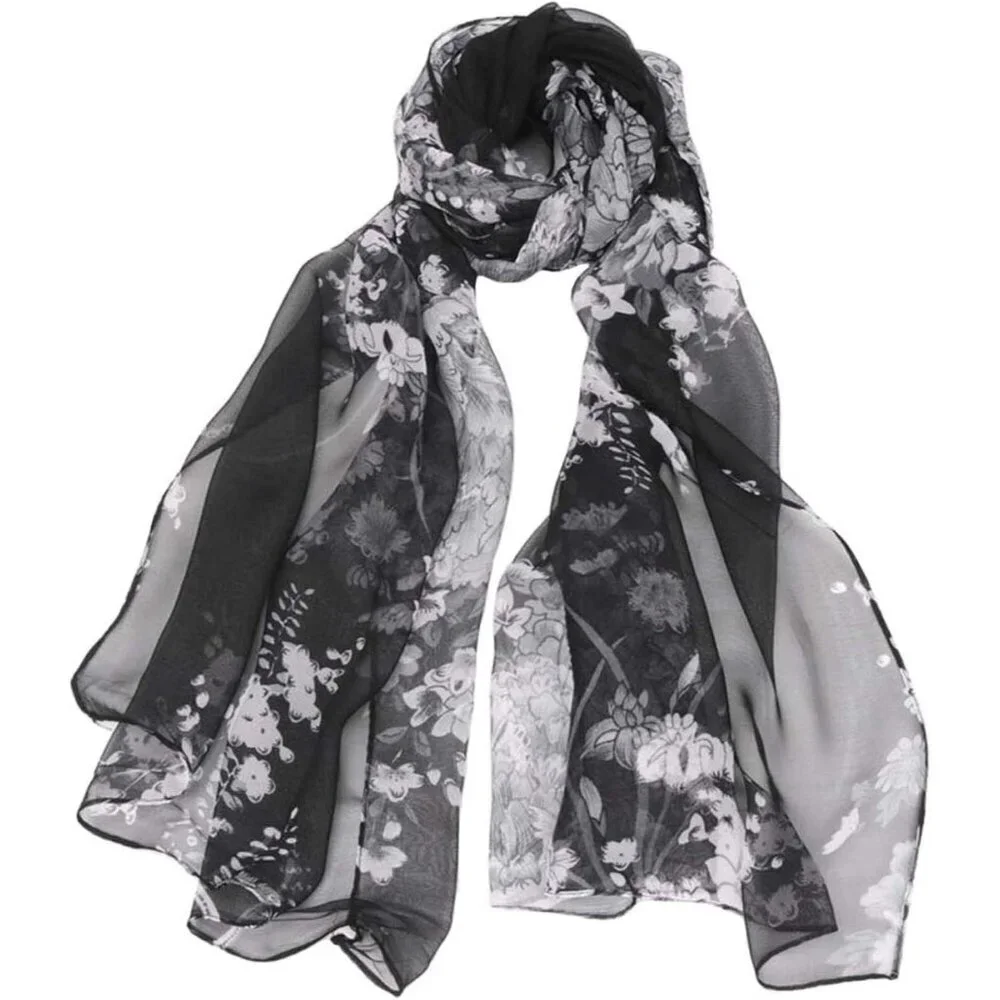 Women's Ao5 Lightweight Floral Print Scarves, Shawl Wraps & Fashion
